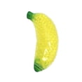thumbnail image 1 of Banana Squishy Toy with Bead-Filled Design, Single Pack 4.5 Inches, Yellow and Green, for Kids and Adults, Relaxation Squeeze Toy, 1 of 3