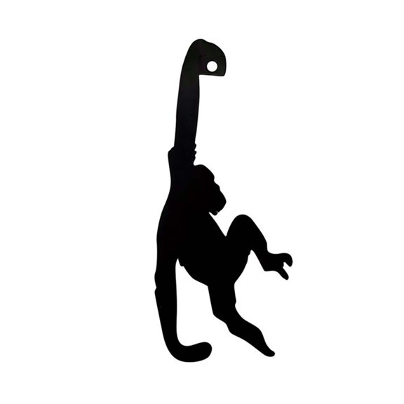 Banana Storage Rack Creative Shape Good Load-bearing Rustproof Corrosion Resistant Under-Cabinet Banana Hanger Monkey Wall Hook Kitchen Supplies