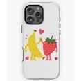 thumbnail image 1 of Banana Strawberry Friendship High Five N7368 Phone Case for iPhone 17 16 15 14 13 12 11 Pro Max, 1 of 2