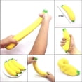 thumbnail image 1 of Banana Stress Relief Toy, Slow Rising Squeeze Toy, Soft Elastic Fidget Toy, Portable Hand Pressure Toy, Sensory Relaxation Desk Toy, Flexible Tactile Relief Toy, 1 of 9