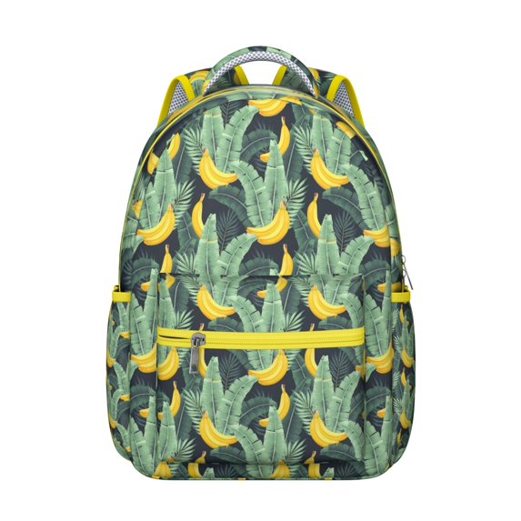 Banana Themed Work Backpack - Spacious & Fashionable for School & Travel, Durable Laptop Bag, Great Gift for Professionals