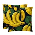 thumbnail image 1 of Banana Throw Pillow - Velvet Pillow Inserts Covers with Unique Patterns - Set of 2 - Available in 16x16, 18x18, 20x20 Inches for Various Occasions, 1 of 6