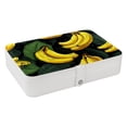 thumbnail image 1 of Banana Travel Organizer Decorative Box Earring Holder PU Leather with Removable Compartment Portable Display Case, 1 of 6