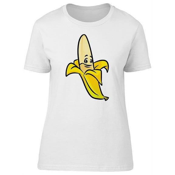 Banana With A Funny Face T-Shirt Women -Image by Shutterstock, Female Small