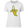 thumbnail image 1 of Banana With A Funny Face T-Shirt Women -Image by Shutterstock, Female XX-Large, 1 of 2