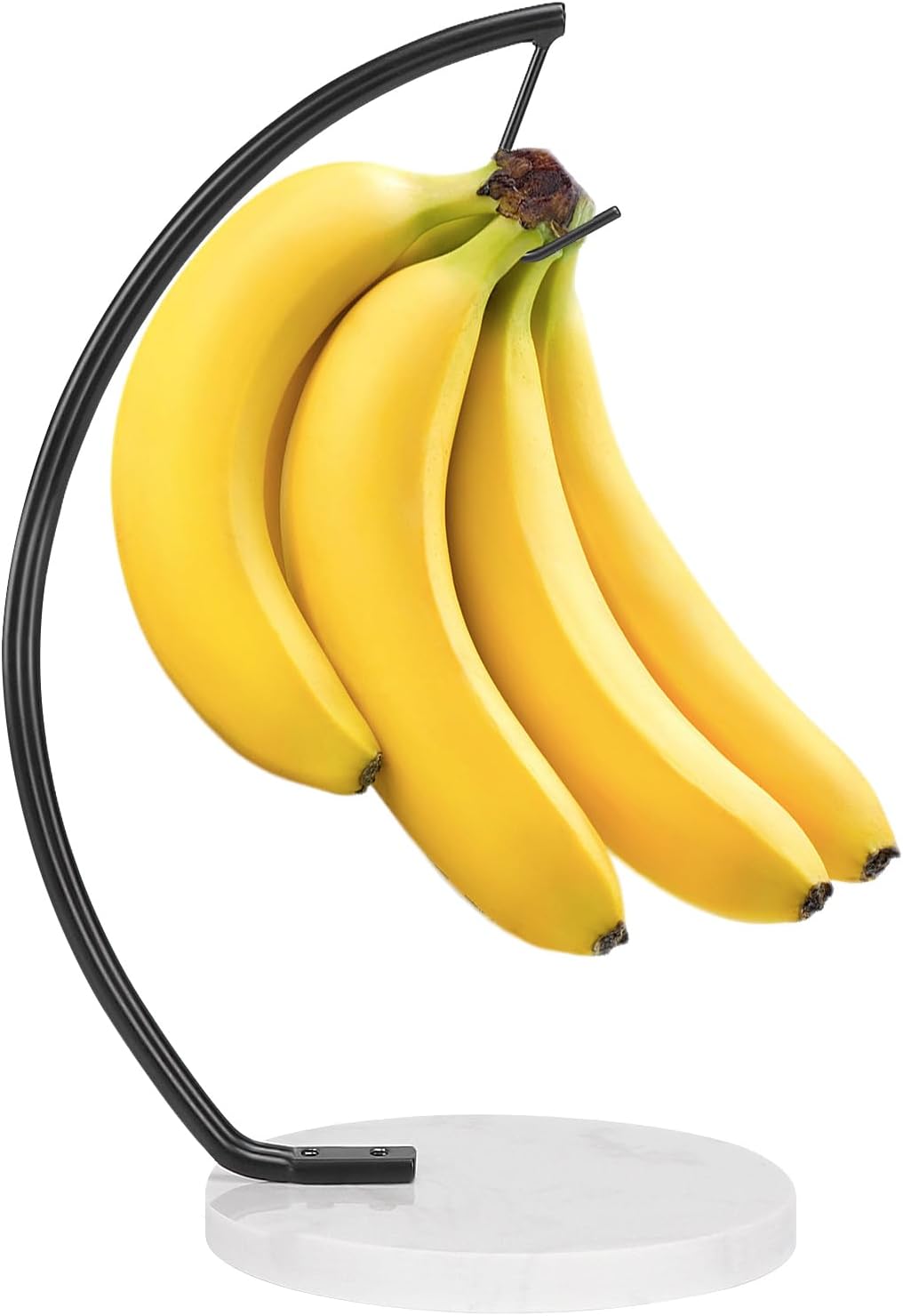 Banana With Marble Base, Metal Banana Hanger Modern Tree Stand With