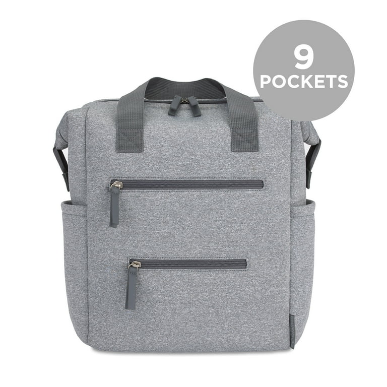 Bananafish Studio Neoprene Back Pack Diaper Bag, Gray, Unisex