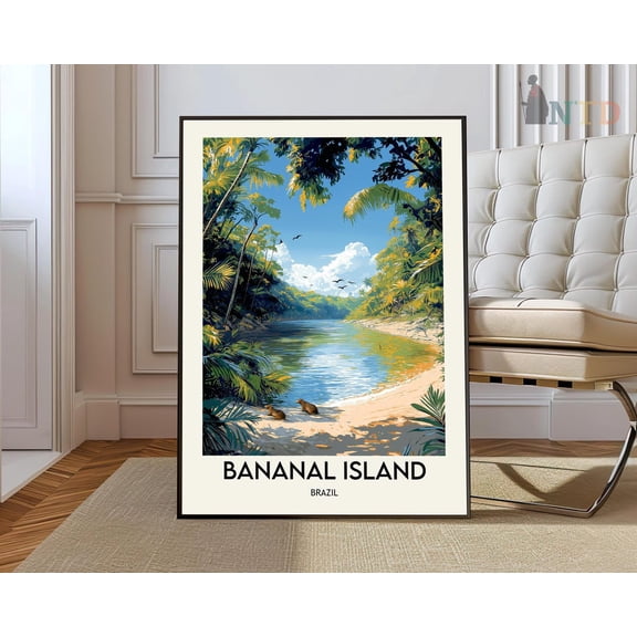 Bananal Island Brazil Poster, Unframed Paper Poster 8x10in