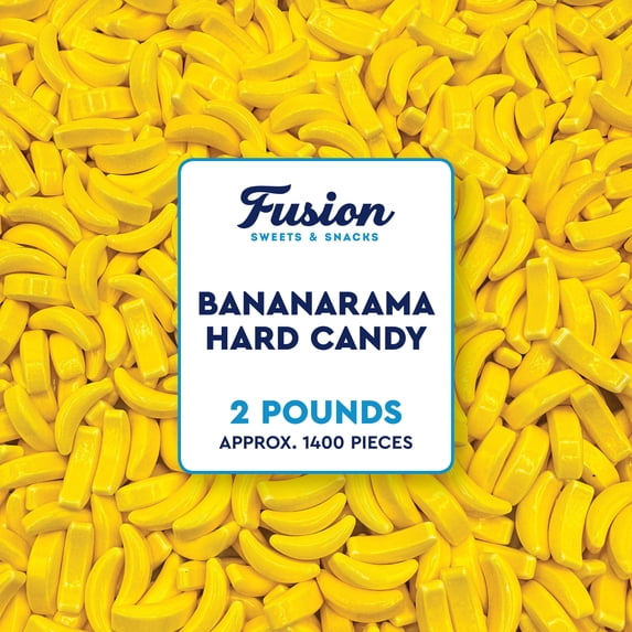Bananarama Banana Candy – 2 LB Bulk Banana Flavored Hard Candy – Yellow ...