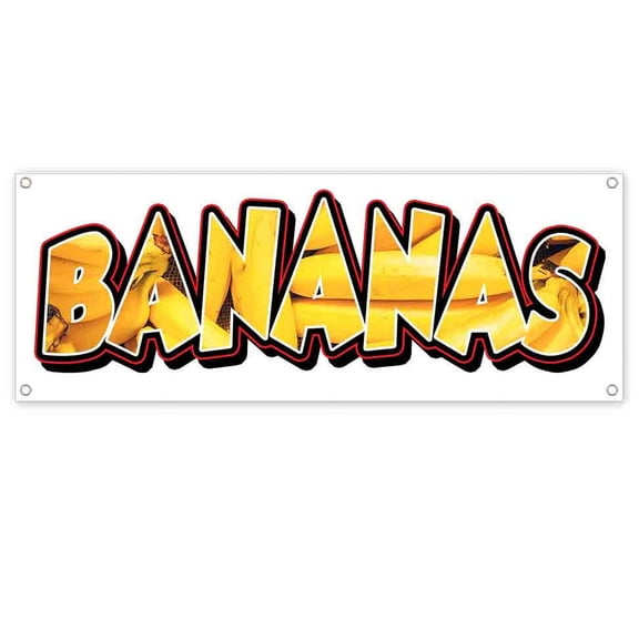 Bananas 13 oz Vinyl Banner With Metal Grommets