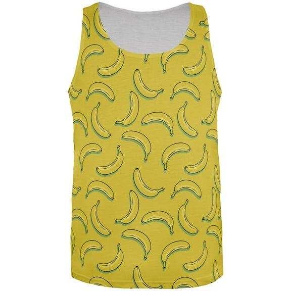 Bananas All Over Adult Tank Top - Small