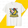 thumbnail image 1 of Bananas Baseball Funny Sports Team Mascot Fan Gift Kids Unisex T-Shirt, up to size 5XL, 1 of 2