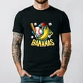 thumbnail image 1 of Bananas Baseball Funny Sports Team Mascot Fan Savannah Player Unisex T-Shirt, for men & women, up to size 5XL., 1 of 2