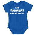 thumbnail image 1 of Bananas Big Sister Cute Little Sis Romper Boys or Girls Infant Baby Brisco Brands 24M, 1 of 6