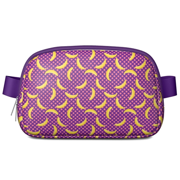 Bananas Everywhere Fanny Pack – Tropical Yellow Fruit Belt Bag with Funny Kawaii Design for Banana Fans