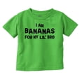 thumbnail image 1 of Bananas For Lil Bro Younger Brother Toddler Boy Girl T Shirt Infant Toddler Brisco Brands 24M, 1 of 6