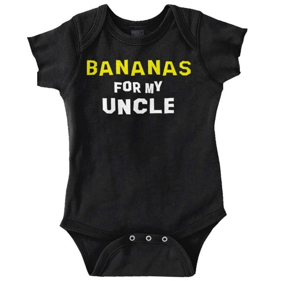 Bananas For My Uncle Niece Nephew Romper Boys or Girls Infant Baby Brisco Brands 12M