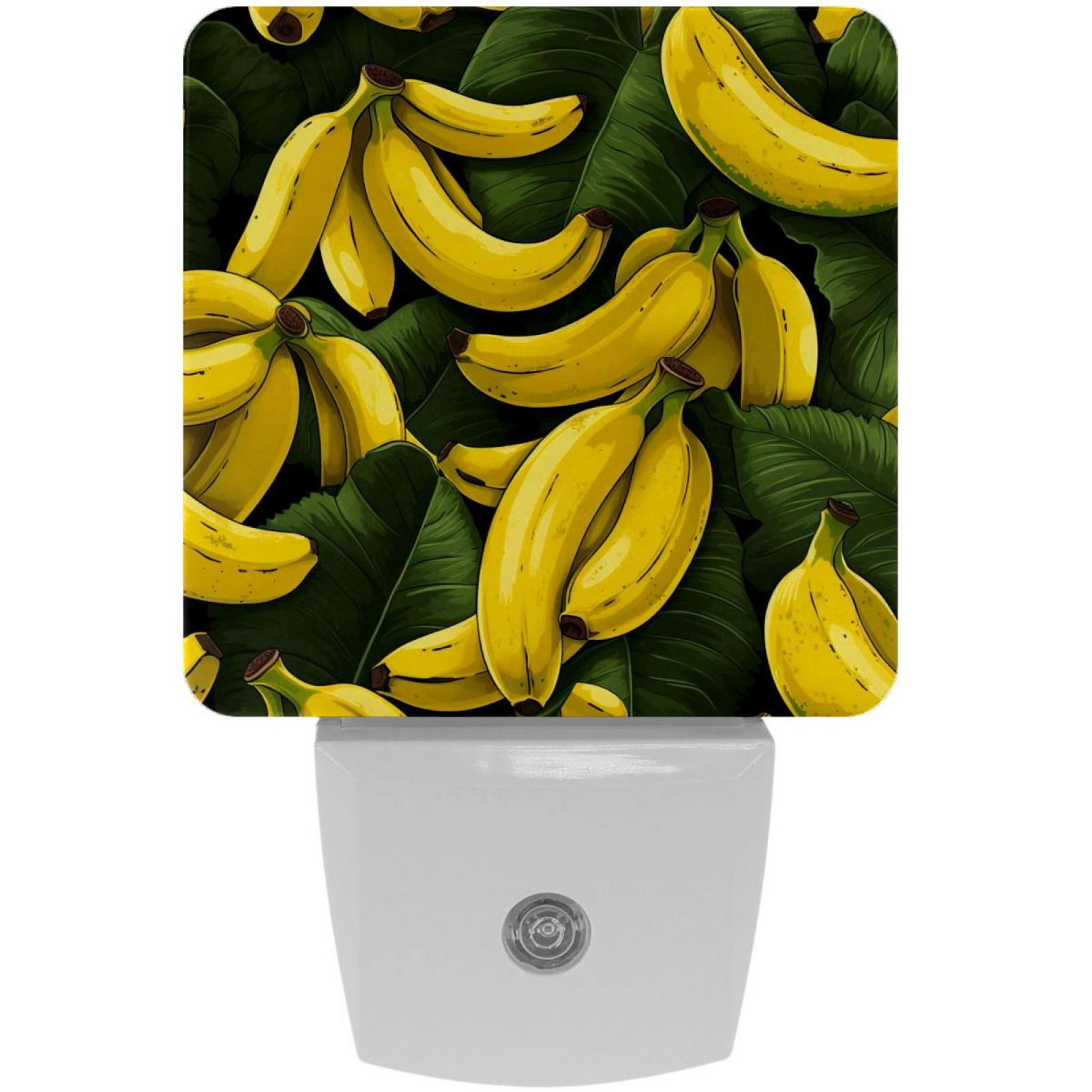 Bananas LED Square Night Lights Modern and Versatile Plugin Lighting