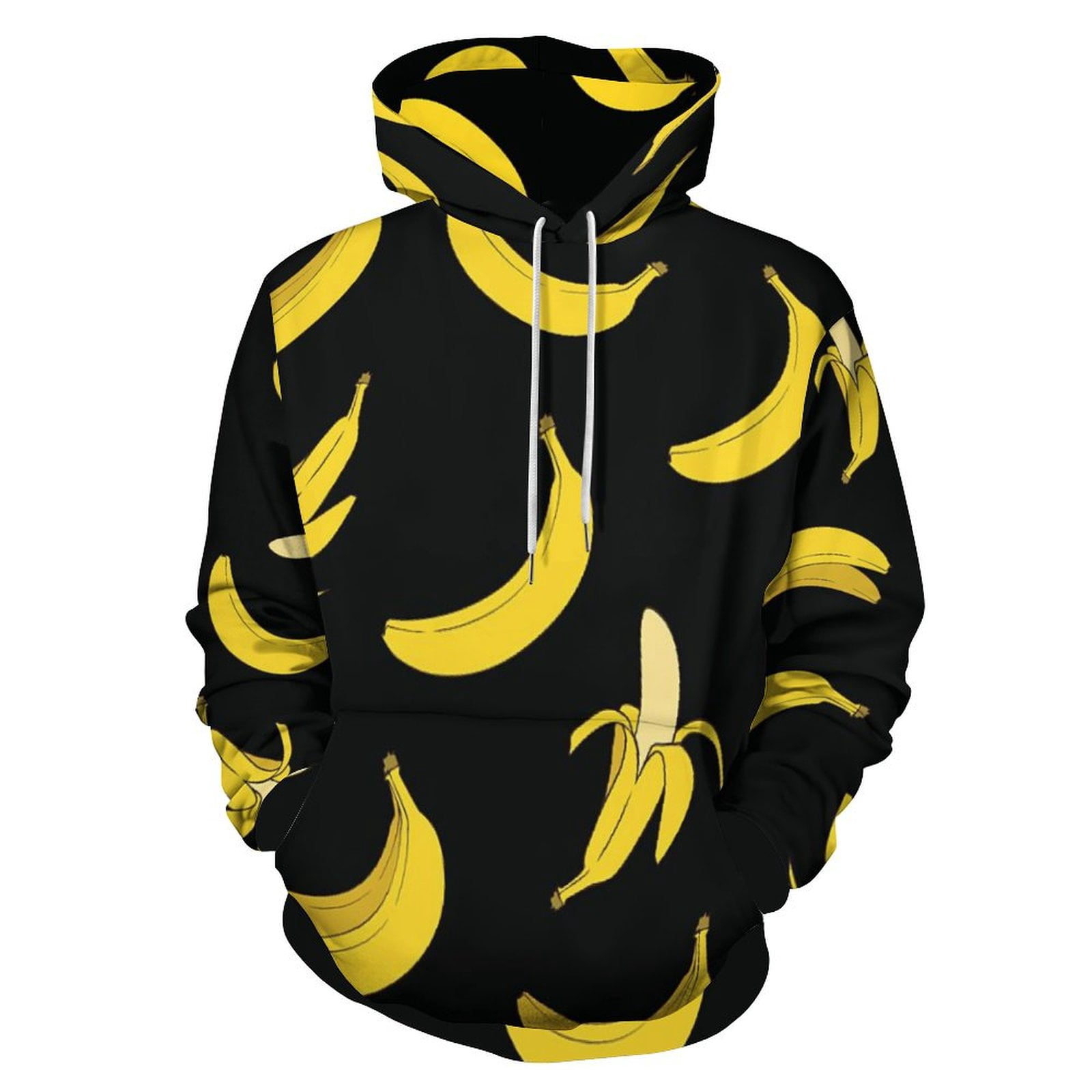 Go All Out Women's Cat Banana Cropped Hoodie – Funny Graphic Sweatshirt, Ring-Spun Cotton Blend