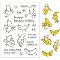 thumbnail image 1 of Bananas Silicone Clear Stamps Fruits Transparent Stamps for Birthday Easter Valentine's Day Cards Making DIY Scrapbooking Photo Album Decoration Paper Craft, 1 of 2