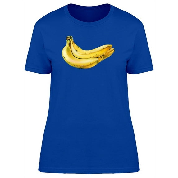 Bananas Simple Art T-Shirt Women -Image by Shutterstock, Female Small
