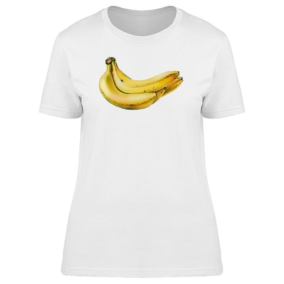 Bananas Simple Art T-Shirt Women -Image by Shutterstock, Female x-Large