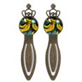 thumbnail image 1 of Bananas Vintage Copper Crown-Shaped Bookmarks: Stainless Steel Material, a Gift for Readers and Book Lovers - Each Set Includes Two Bookmarks, 1 of 5
