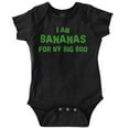 thumbnail image 1 of Bananas for my Big Bro Cute Brother Romper Boys or Girls Infant Baby Brisco Brands 12M, 1 of 6
