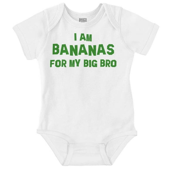 Bananas for my Big Bro Cute Brother Romper Boys or Girls Infant Baby Brisco Brands 12M