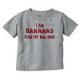 thumbnail image 1 of Bananas for my Big Bro Cute Brother Toddler Boy Girl T Shirt Infant Toddler Brisco Brands 12M, 1 of 6