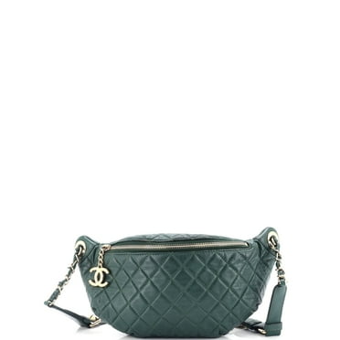 Pre-Owned Banane Waist Bag Quilted Leather By Rebag