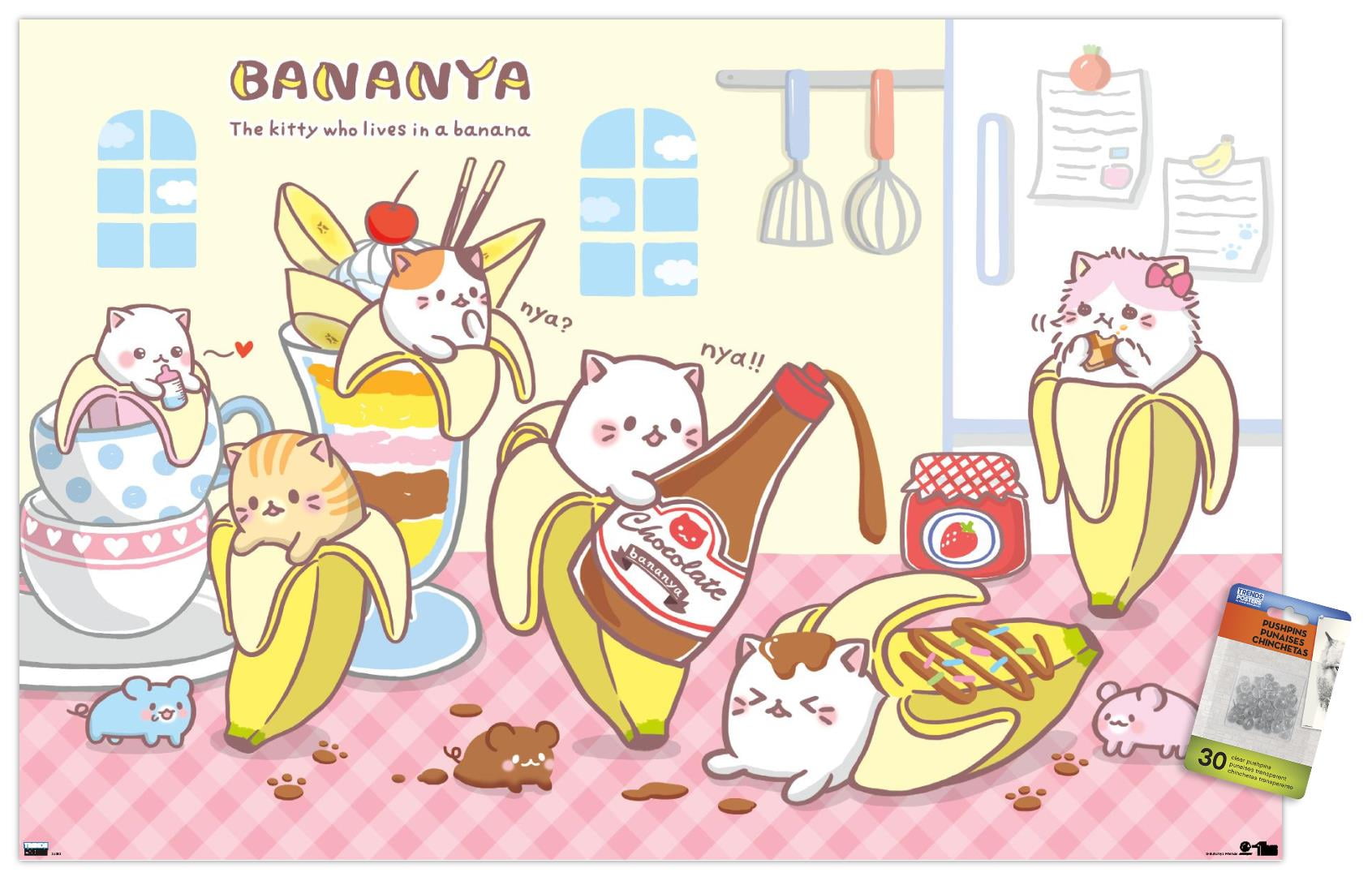 Bananya-Chocolate-Wall-Poster-
