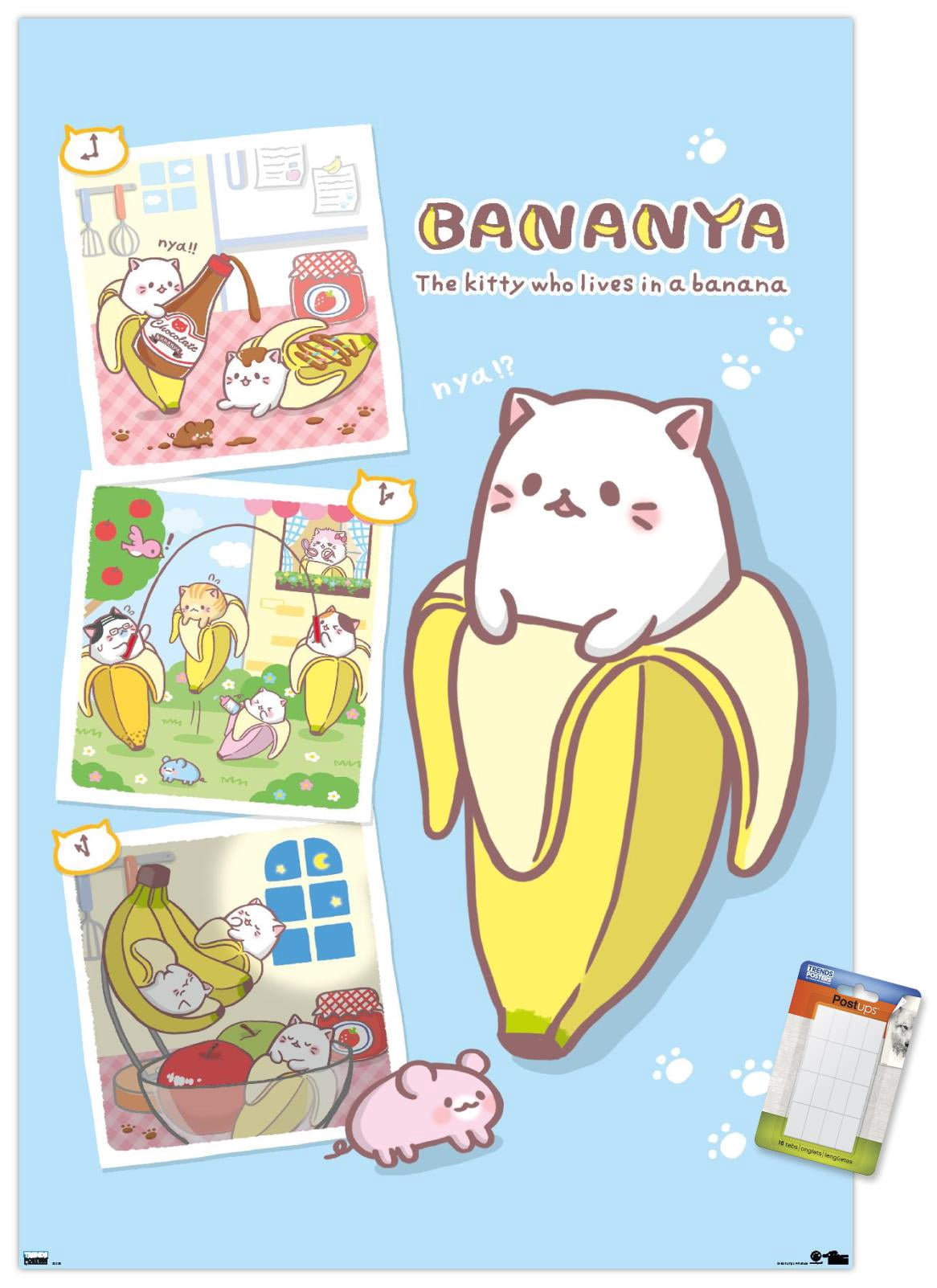 Bananya - Collage Wall Poster, 14.725" x 22.375"