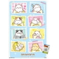 thumbnail image 1 of Bananya - Grid Wall Poster with Push Pins, 22.375" x 34", 1 of 3