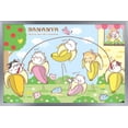thumbnail image 1 of Bananya - Jump Rope Wall Poster, 14.725" x 22.375" Framed, 1 of 6
