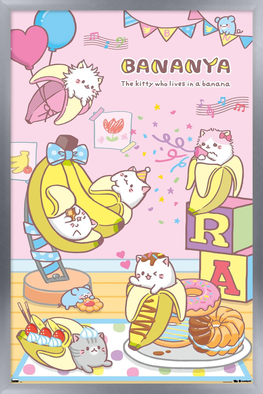Bananya - Party Wall Poster, 22.375" x 34" Framed