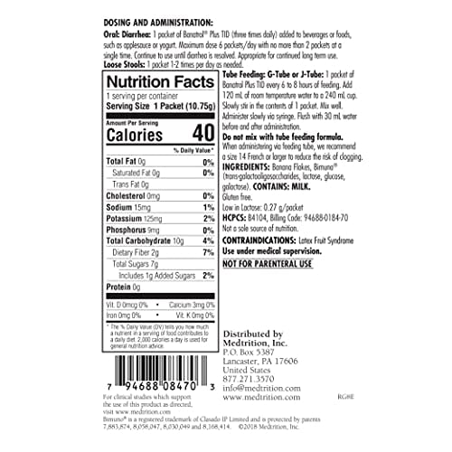 Banatrol Natural AntiDiarrheal with Prebiotics, Relief for IBS