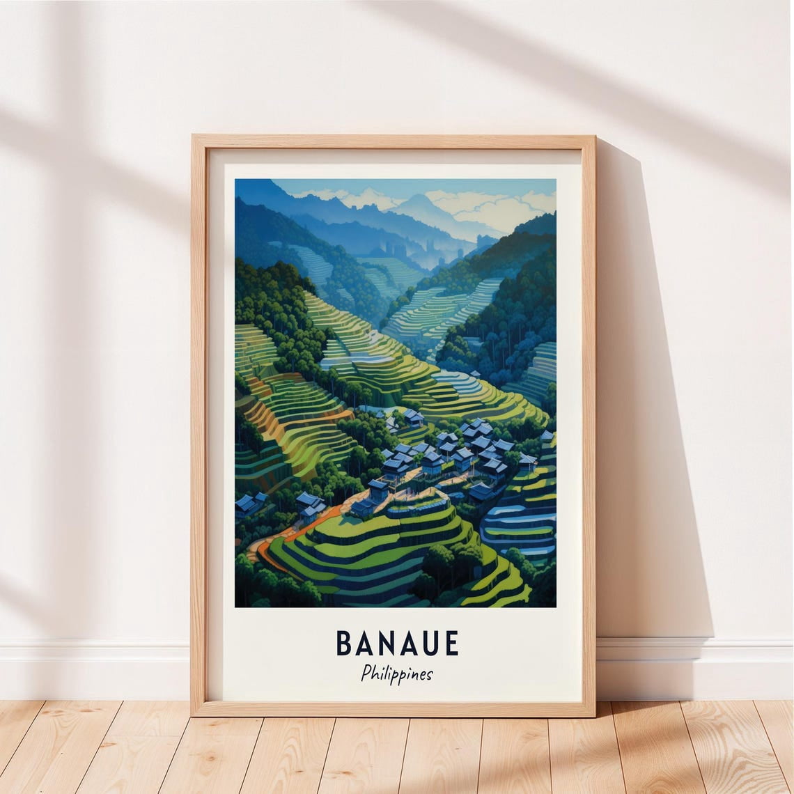 Banaue Travel Rice Terraces Philippines Cityscape Poster, Travel ...