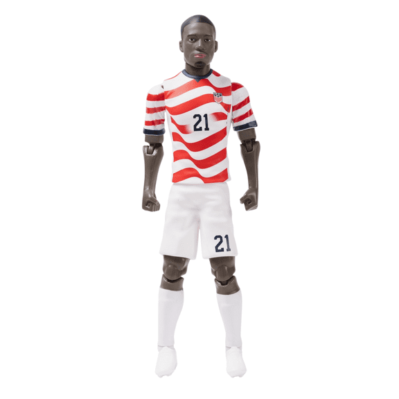 Banbo Toys SOCKERS 2026 USMNT Tim Weah Home Jersey 8" Collectible Soccer Action Figure