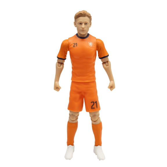 Banbo Toys SOCKERS Netherlands National Frenkie de Jong 8" Collectible Soccer Action Figure