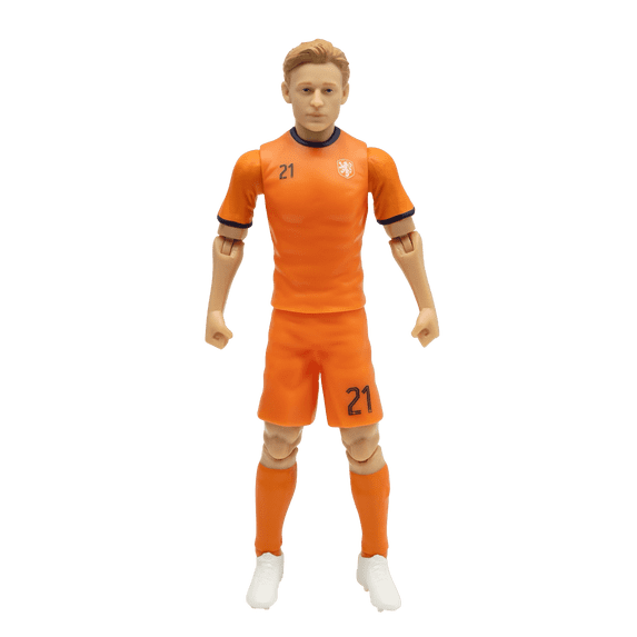 Banbo Toys SOCKERS Netherlands National Frenkie de Jong 8" Collectible Soccer Action Figure