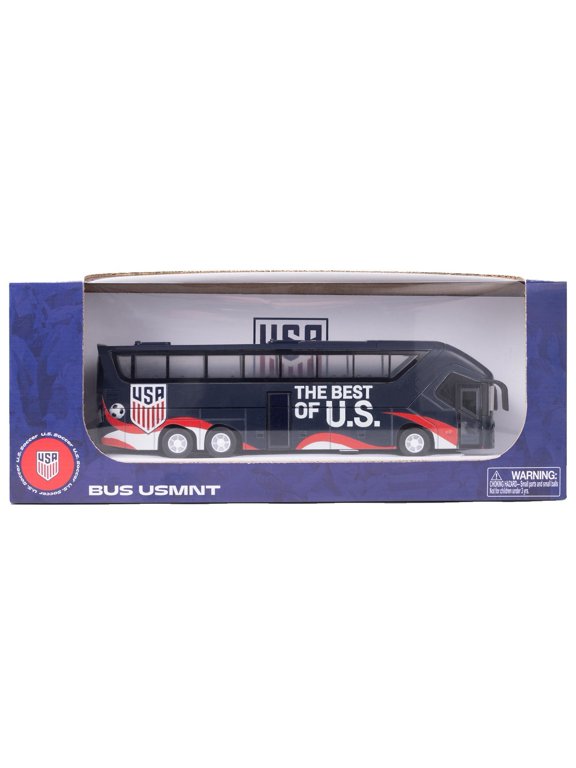 Banbo Toys Soccer Tour Bus USA National Team, White