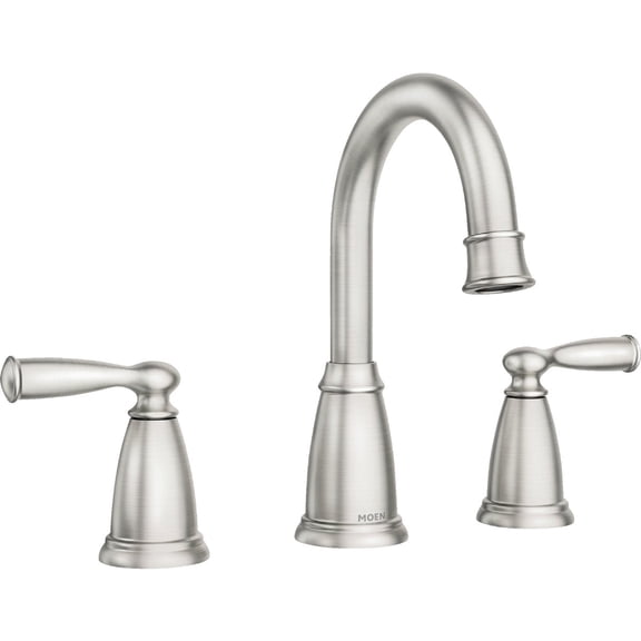 Moen Banbury Bathroom Faucet Widespread High Arc - 2 Handle Lever - Silver