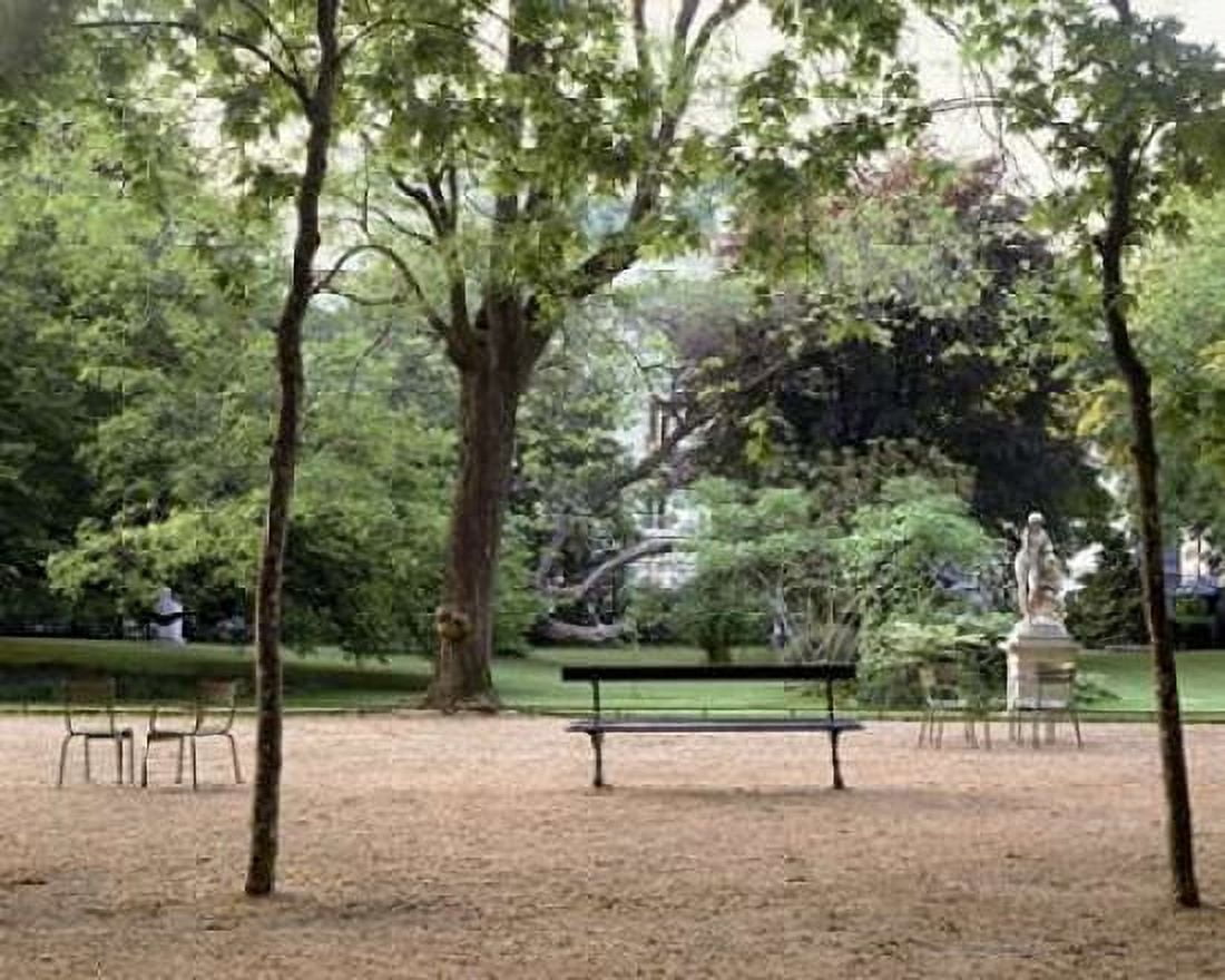 Banc de Jardin - 10 Canvas Art - Alan Blaustein (24 x 30)