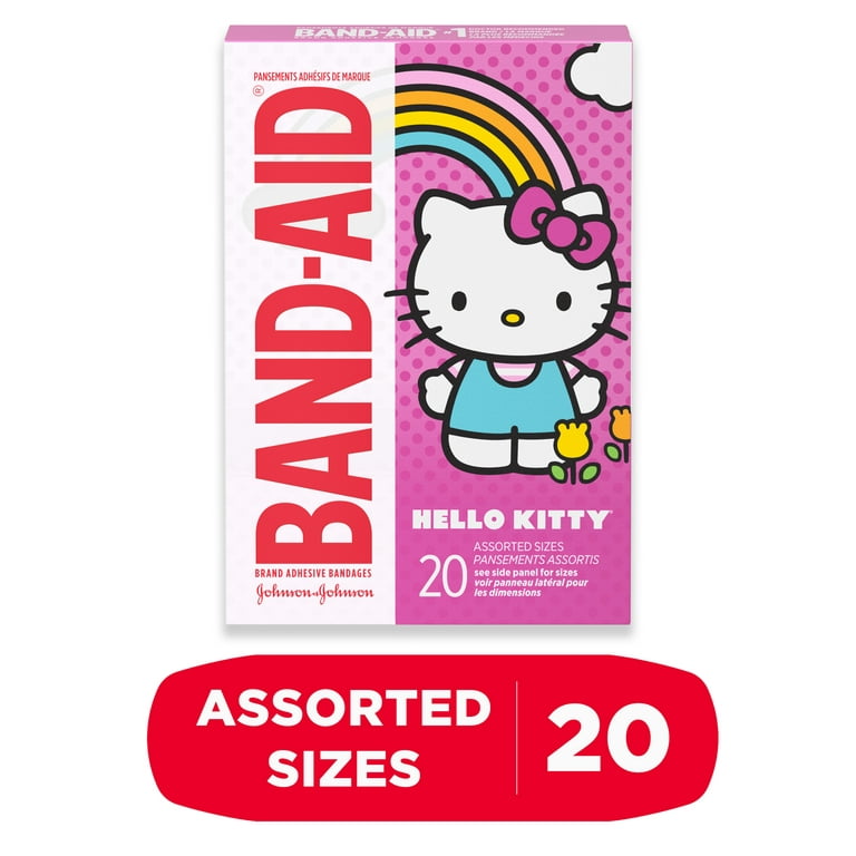 Band-Aid Adhesive Bandages, Hello Kitty, Assorted Sizes 20Ct