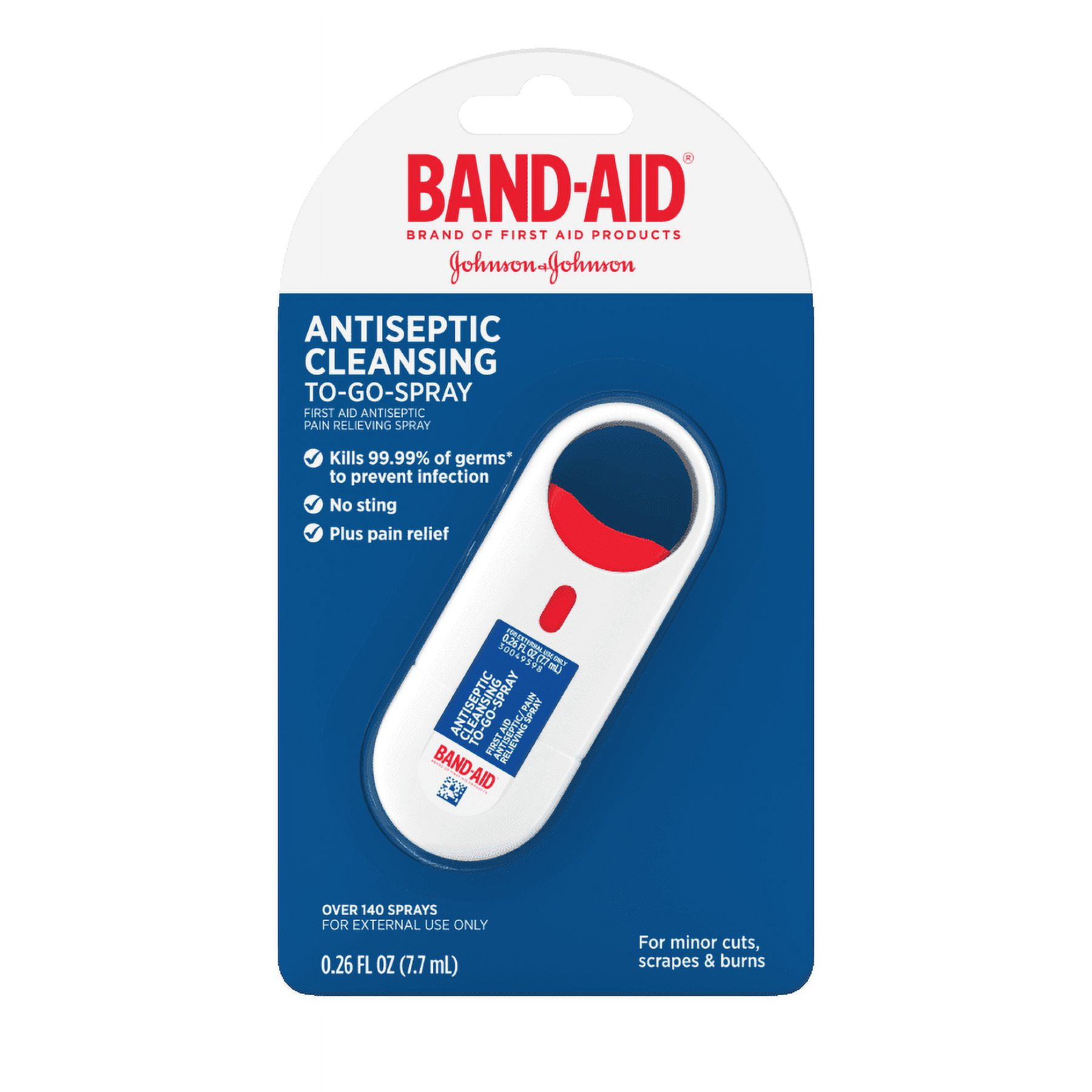 Band-Aid Antiseptic Cleansing To-Go-Spray, 0.26 Fl. Oz.