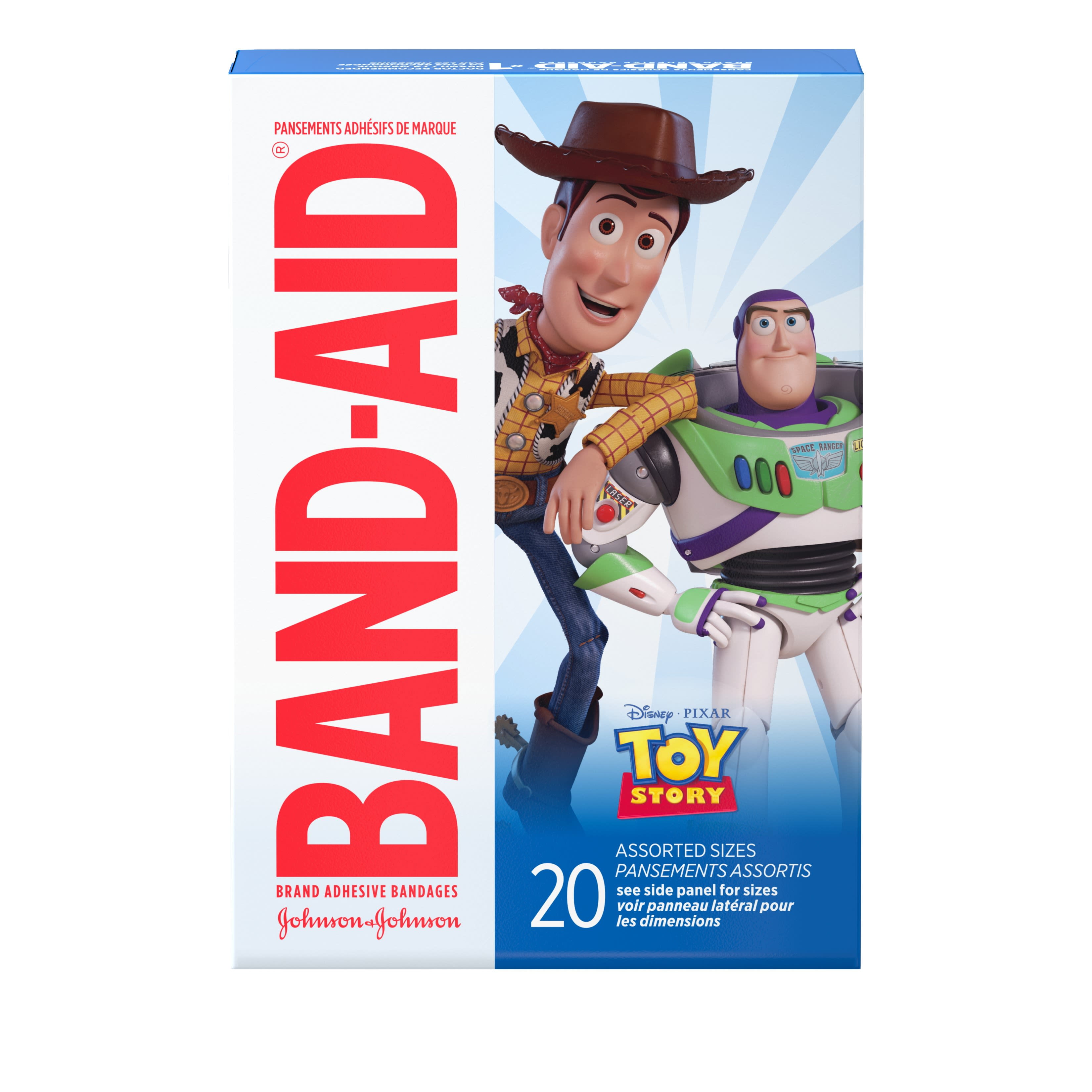 Band-Aid Bandages, Disney/Pixar Toy Story 4, Assorted Sizes 20 ct