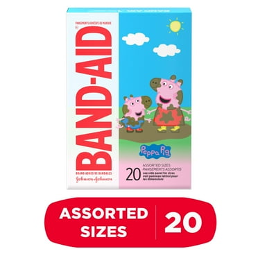 Band-Aid Bandages, Peppa Pig, Assorted Sizes 20 Ct