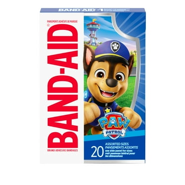 Band-Aid Bandages for Kids, Nickelodeon Paw Patrol, Assorted, 20 Ct