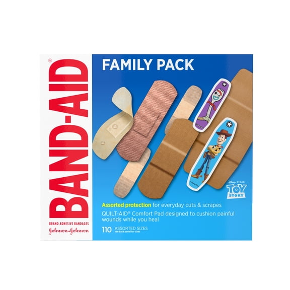 BAND-AID Brand Adhesive Bandage Family Variety Pack, Assorted, 110 Count